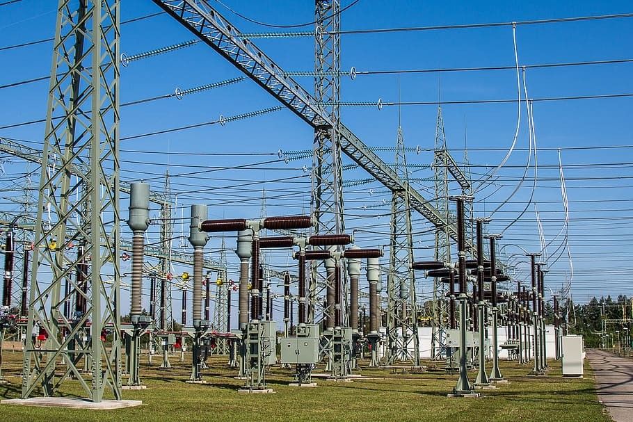 High voltage power lines produce strong electric fields and an AC magnetic field